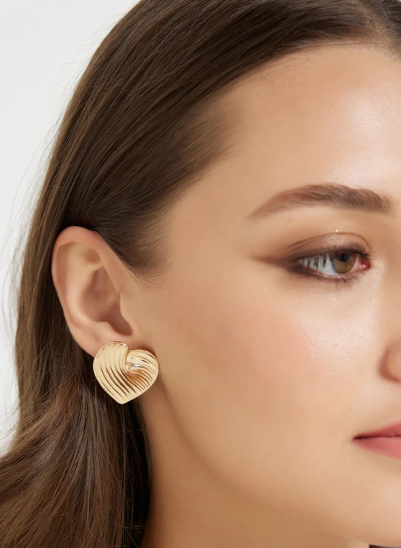 ELLA Heart Stud Earrings
