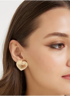 ELLA Heart Stud Earrings  - Image 3