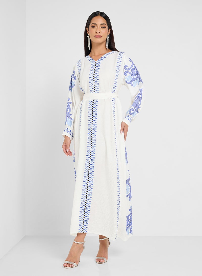 hayas closet Embroidered Maxi Dress - Image 4