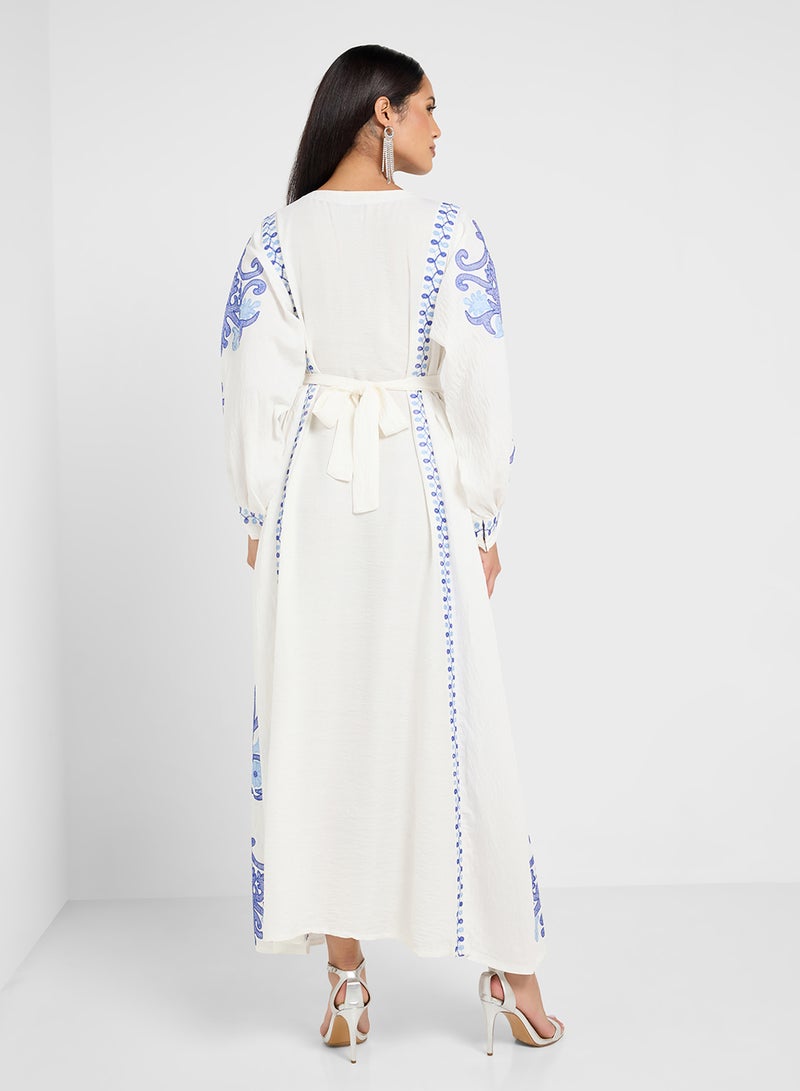 hayas closet Embroidered Maxi Dress - Image 2