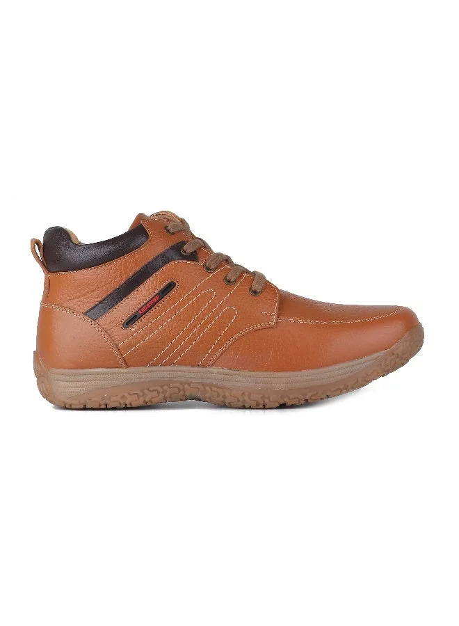 Red Chief Tan Mid Ankle Leather Casual Shoe | RC3519 Brown