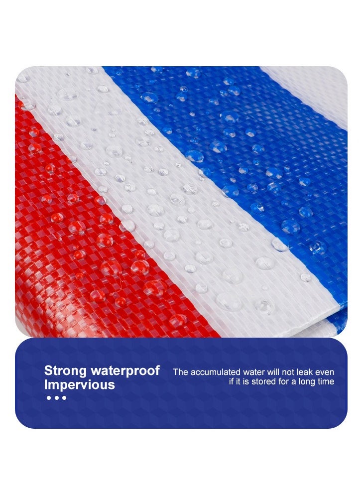 MileMelo Double Membrane Waterproof Heavy Duty Tarp, Temperature Resistant Tarps, High Durability Multipurpose Cover, for Home Outdoor Patio Winter Leaf Camping or Car Waterproofing  - Image 3