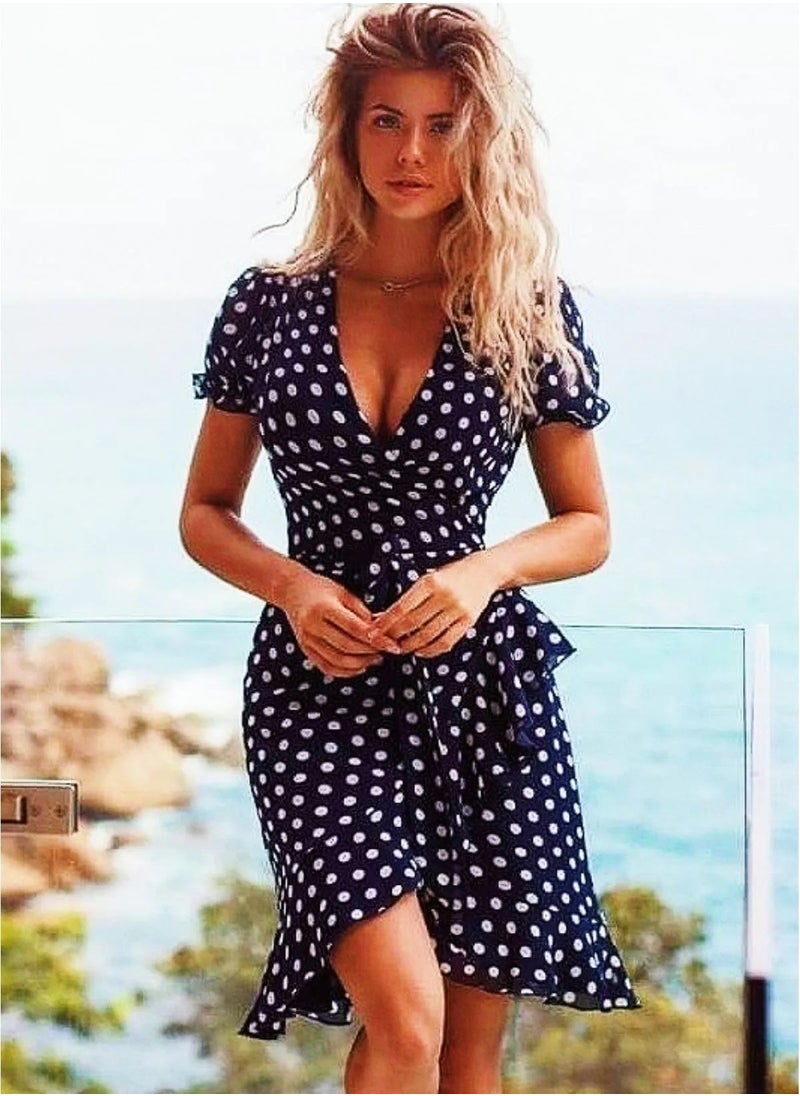 SoBe Polka Dot Knitted Dress.Made in Turkiye  - Image 3