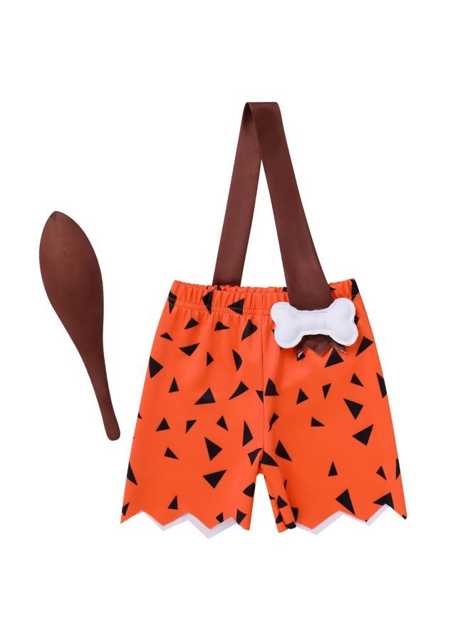 OBEEII Kids Boys Girls Halloween Costume Baby Toddler Cavman Cavegirl Halloween Cosplay Outfit, Boy, 2-3 years - Image 1