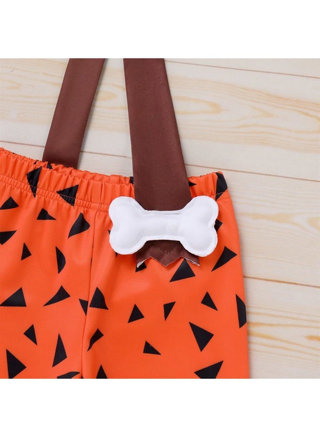 OBEEII Kids Boys Girls Halloween Costume Baby Toddler Cavman Cavegirl Halloween Cosplay Outfit, Boy, 2-3 years - Image 5