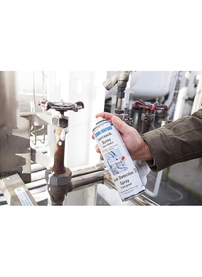 WEICON Leak Detection Spray 400ml viscous easy of leaks in pressure lines oxygen Co2 foam-forming not flammable