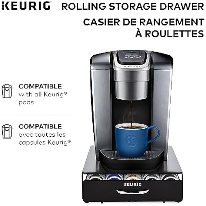 Keurig Carousel Coffee Pod Storage Holds Up To 36 KCup Holds Up To 35 KCup Pods Black 122106 - Image 5