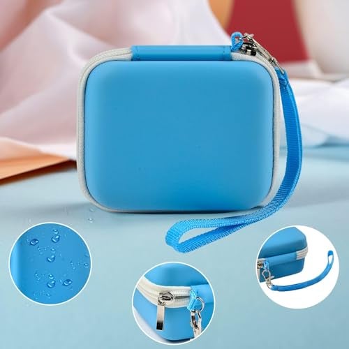 ANKHOH Kids Camera Case for Seckton for Desuccus for PROGRACE for GKTZ for Dylanto for Rindol for One'sMore for HANGRUI Digital Camera Storage Box Holder for Cable Accessory-Bag Only Light Blue - Image 4