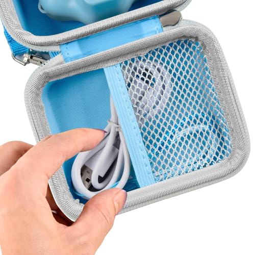 ANKHOH Kids Camera Case for Seckton for Desuccus for PROGRACE for GKTZ for Dylanto for Rindol for One'sMore for HANGRUI Digital Camera Storage Box Holder for Cable Accessory-Bag Only Light Blue - Image 3