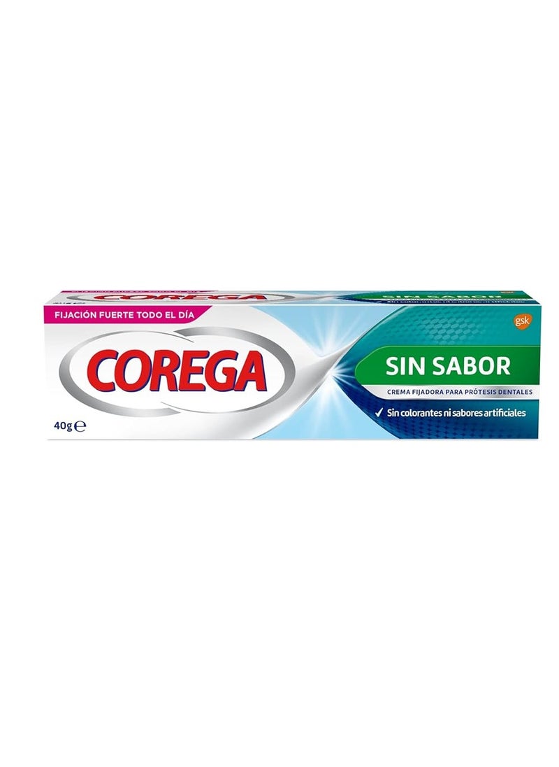 COREGA - Corega Denture Fixing Cream, Strong Fixing, Unflavored, Zinc Free, 40g - Image 1