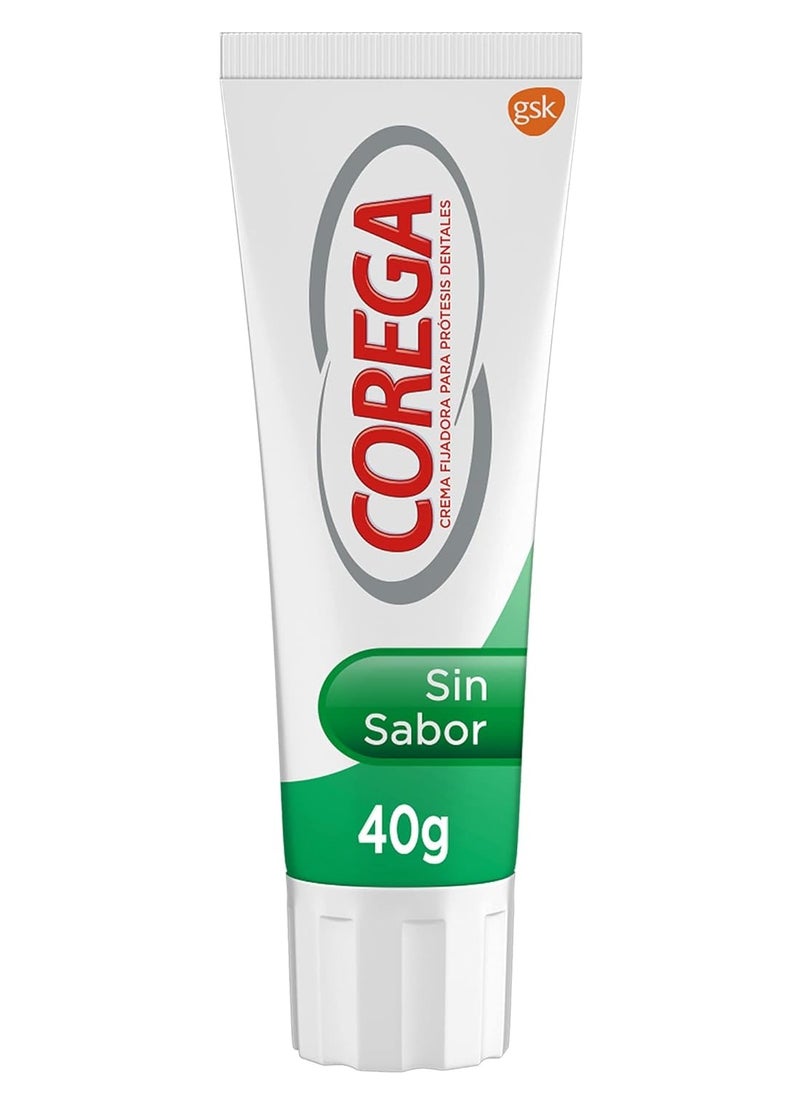 COREGA - Corega Denture Fixing Cream, Strong Fixing, Unflavored, Zinc Free, 40g - Image 1
