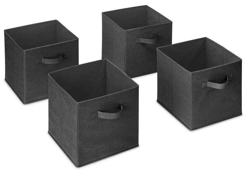 Whitmor Collapsible Cubes - 10.5 x 10.5 x 11 inches - White - Set of 4 - Image 3