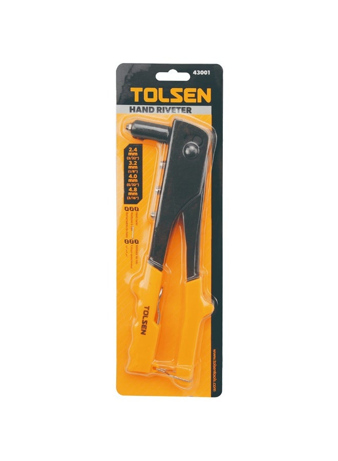 Tolsen 43001 10 Inch Hand Riveter – Heavy Duty Steel Rivet Gun for 2.4–4.8mm Aluminium Blind Rivets - Image 3