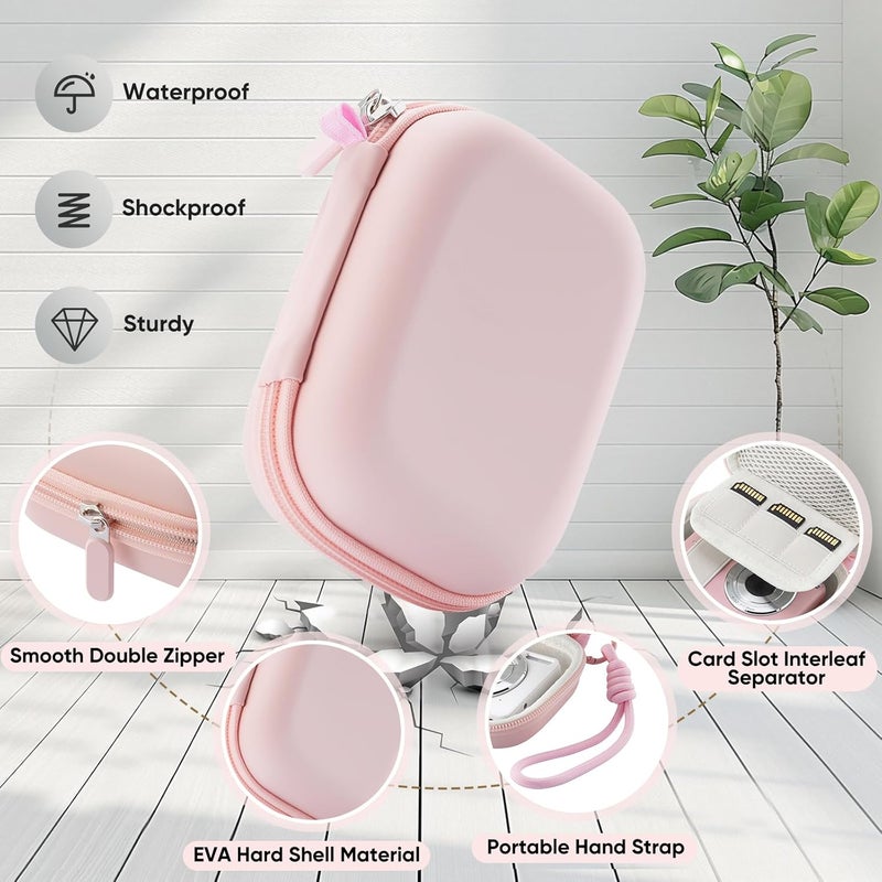 TYSORETY Pink Camera Case for Digital Cameras with Accessory Storage - Image 4