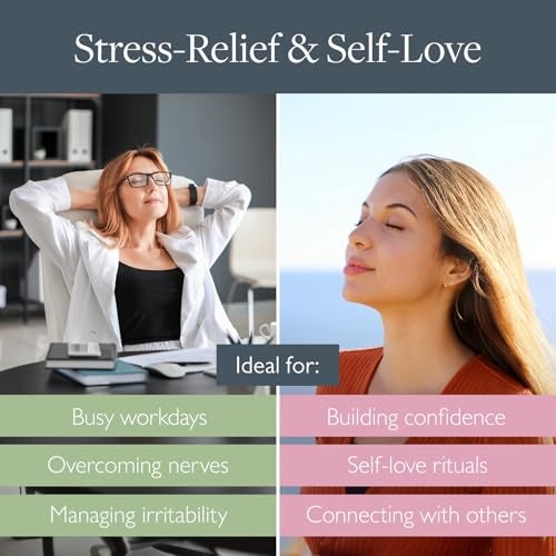 Scentered Aromatherapy Balm Stick Duo for Stress-Relief & Emotional Balance - Roll On Essential Oil Blends of Rose & Chamomile - Aromatherapy Gifts for Women - De-Stress & Love - Image 3