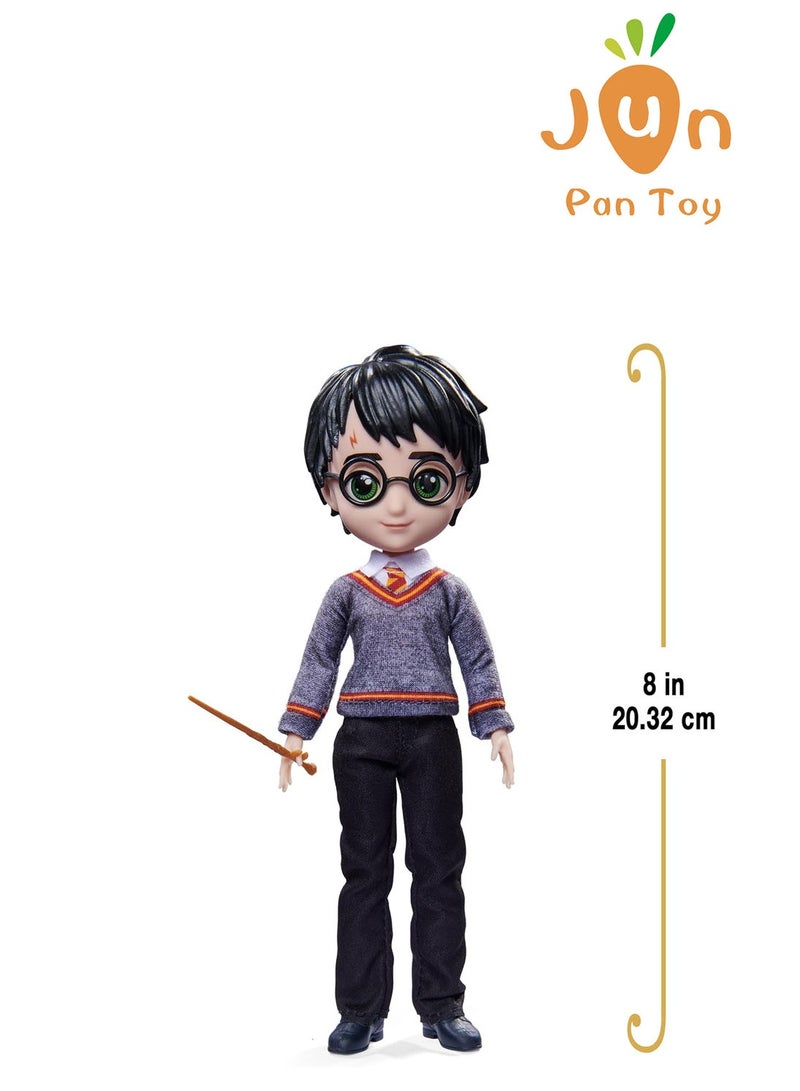 Wizarding World of Harry Potter Original Wizarding World Spin Master Harry Potter Doll 8 Inch 20cm Articulated Action Figure Kids Toy Gryffindor Uniform Collectible Holiday Birthday Gift For Boys Girls - Image 2