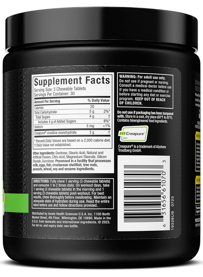 ماسل تيك Creatine Chews Citrus Burst Flavour 90 Chewable Candies - Image 2