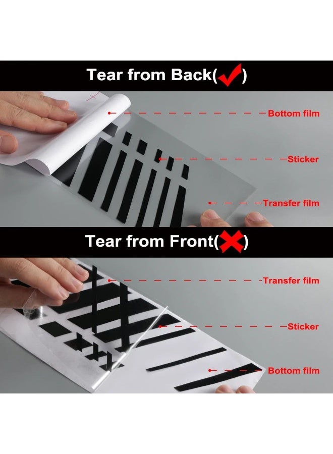 Toyota FJ Cruiser logo sticker in black, 48cm long and 13cm high. - Image 3