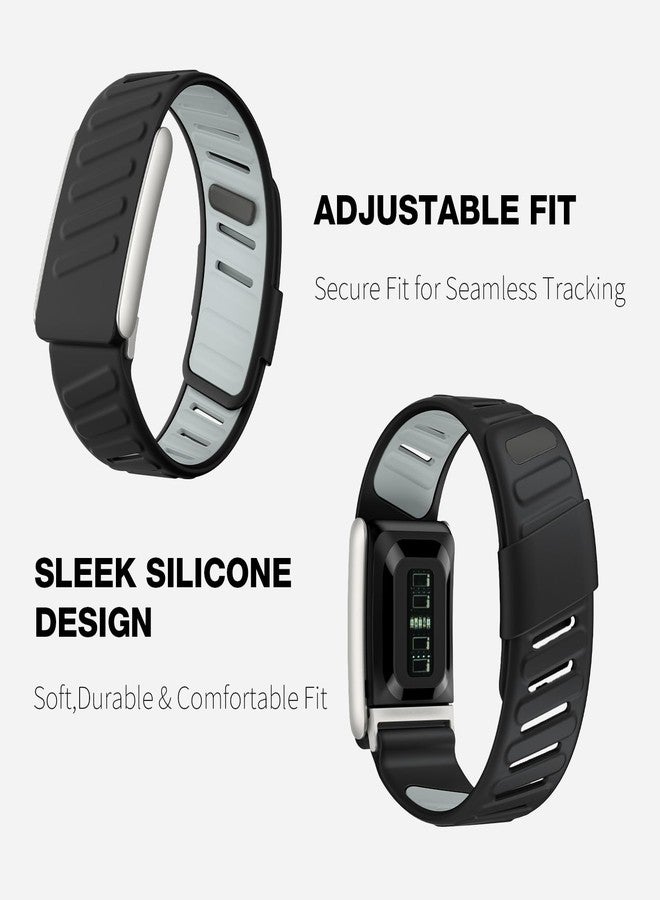 Yarise Compatible with Whoop 5.0 ONE&PEAK/MG-ECG Silicone Sport Strap, Replacement Sportflex Wristband for Men and Women, Adjustable Breathable Waterproof Whoop Watch Strap - Image 4