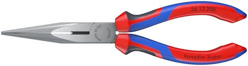 KNIPEX Tools Long Nose Pliers With Cutter MultiComponent 2612200 MultiColour 8 inches
