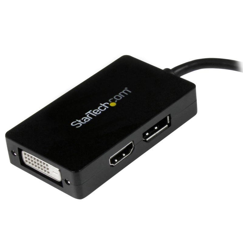 Startech.com StarTech.com Travel A/V adapter - 3-in-1 Mini DisplayPort to DisplayPort DVI or HDMI converter (MDP2DPDVHD)  - Image 2