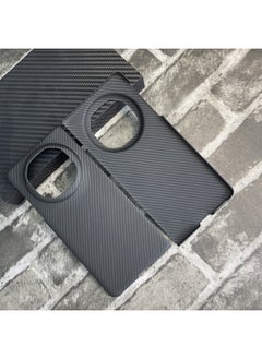 Black and gray 600D fine-textured volcanic crater single back shell for Huawei Mate X6 (compatible with X6 Collector's Edition)