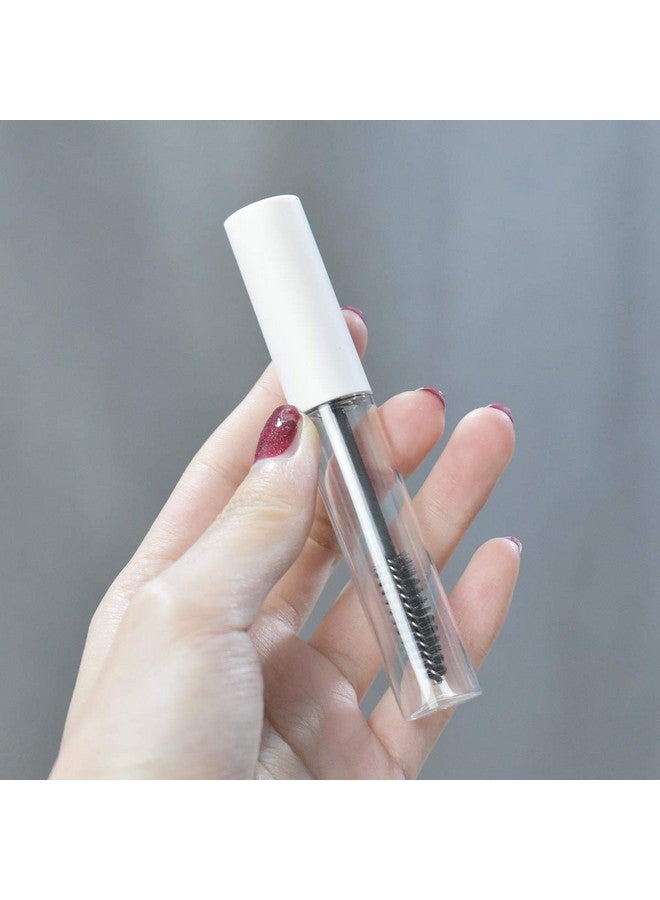 GTHER 10Pcs 10Ml Empty Mascara Tube Bottle With Eyelash Wand & Rubber Inserts & Funnels Set For Castor Oil/Eyelash Growth Oil Diy Mascara Eyelash Cream Container With Capmatte White - Image 5