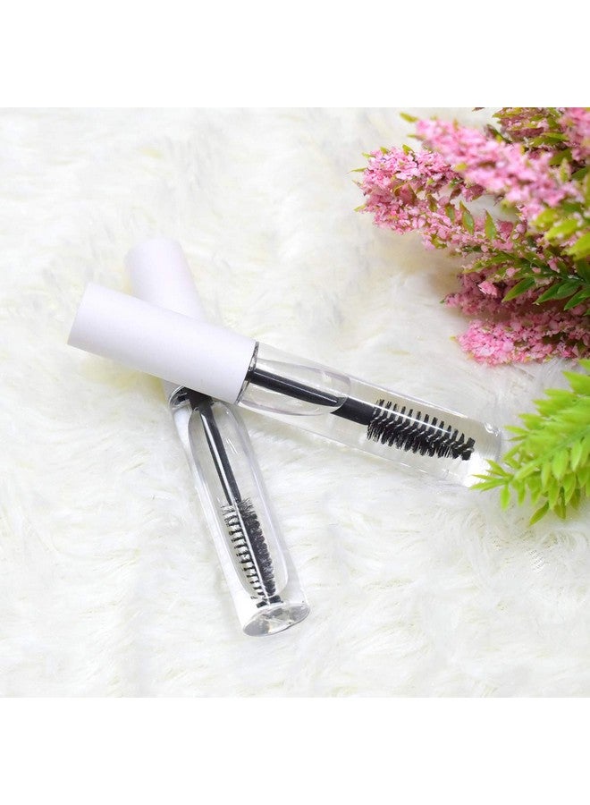 GTHER 10Pcs 10Ml Empty Mascara Tube Bottle With Eyelash Wand & Rubber Inserts & Funnels Set For Castor Oil/Eyelash Growth Oil Diy Mascara Eyelash Cream Container With Capmatte White - Image 2