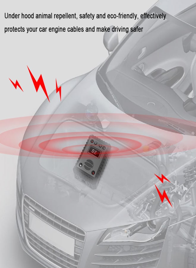 Generic Car Under Hood Animal Repeller Repellent Mice Repeller Deterrent Device with LED Strobe Light Alarm Sound for Car Trunk RV Indoor Warehouse  - Image 5