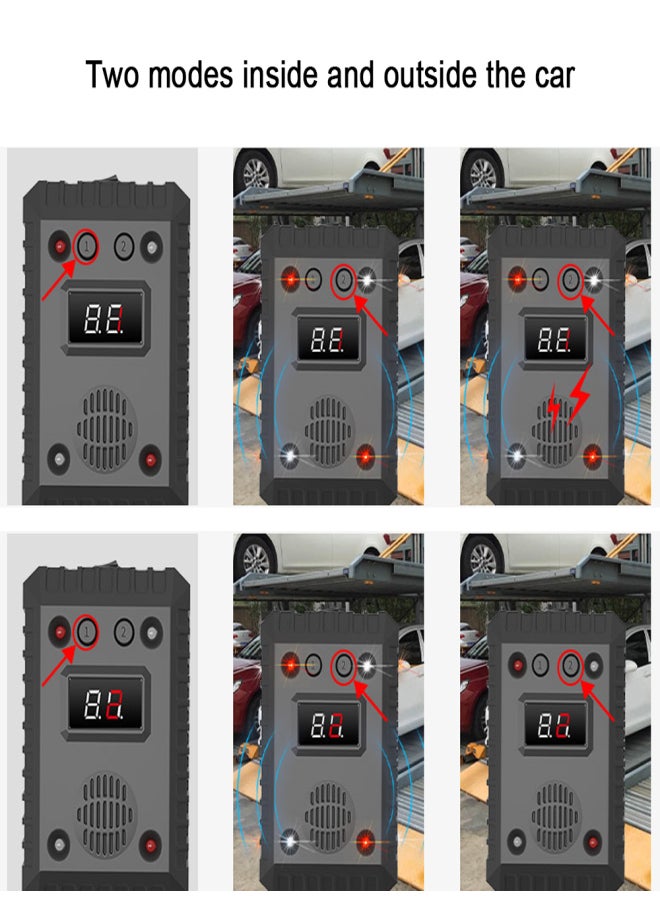 Generic Car Under Hood Animal Repeller Repellent Mice Repeller Deterrent Device with LED Strobe Light Alarm Sound for Car Trunk RV Indoor Warehouse  - Image 4