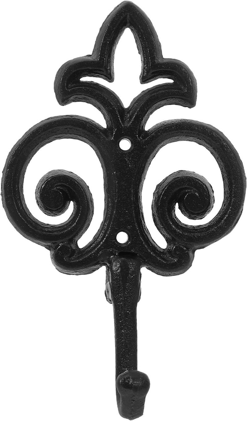 Vintage Cast Iron Wall Hook Coat Hanger Retro Clothes Hook Heavy Duty for Home Entryway Bedroom Bathroom - Image 1