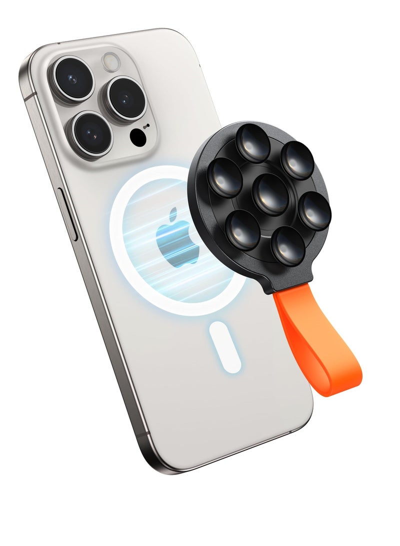 Silicone Suction Phone Case Grip Stand Holder, Hands-Free Cell Phone Accessory Holder, Magnetic Suction Cup Phone Stand, Suitable for iPhone 15 Pro Max, Selfies and Tiktok Videos - Image 1