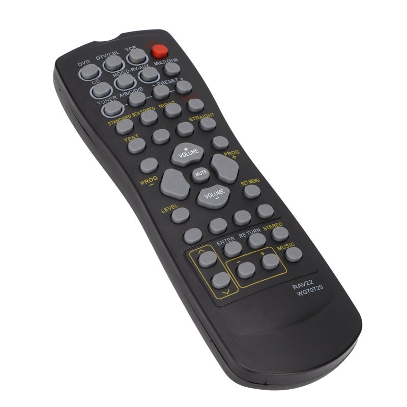 Replacement Remote Control Wear-Resistant Crash-Proof RX-V340 RX-V350 DVD Remote Control - Sensitive Keys No Programming DVD Remote Controller for Audio Video Receiver - Image 2