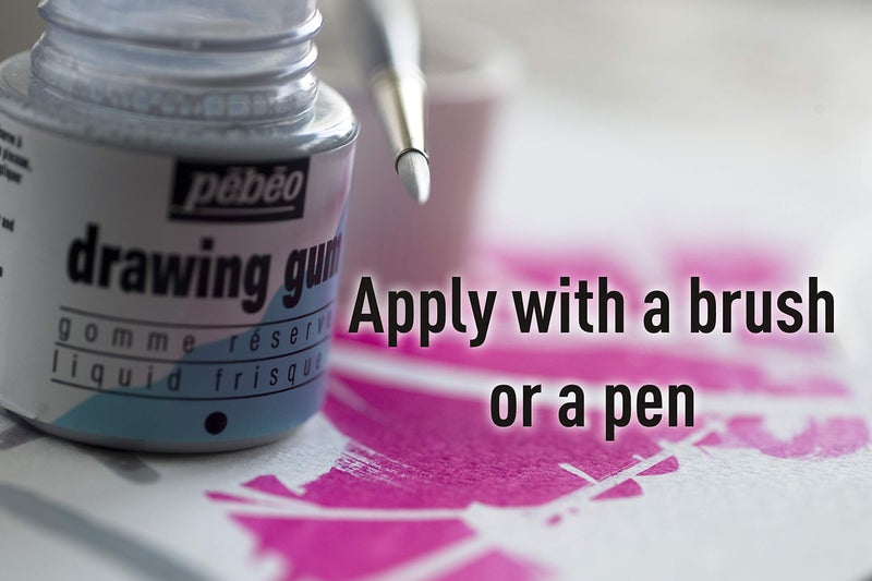 Pebeo Easy Peel Liquid Latex Masking Fluid - Drawing Gum - Dries Quickly - For Ink - Watercolor - Gouache Painting & Illustration - Fine Arts & Crafts Supplies - 250ml Bottle - Image 4