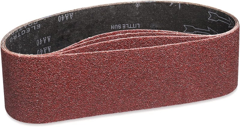 POTUINOM Sanding Belt 4 x 36 Inch,Belt Sander Belts 40 Grits,Best for Sanding Wood,Metal and Paint(4 Pack) - Image 1
