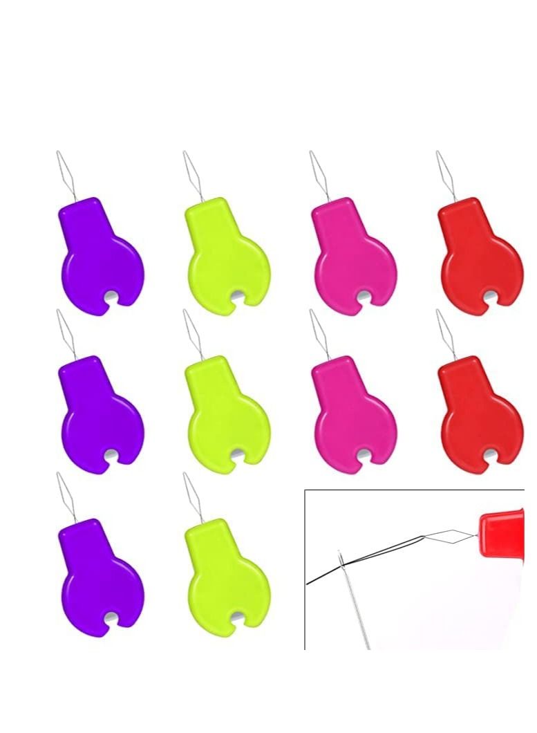 صن تاون 10 قطع من خيوط إبرة الخياطة اليدوية البلاستيكية البسيطة، مجموعة أدوات خياطة يدوية بسيطة من البلاستيك - Image 1