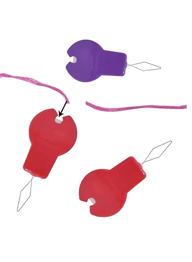 صن تاون 10 قطع من خيوط إبرة الخياطة اليدوية البلاستيكية البسيطة، مجموعة أدوات خياطة يدوية بسيطة من البلاستيك - Image 5