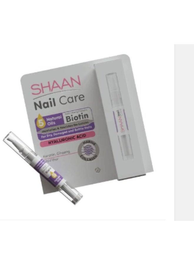 شان سيروم  Nail Care لتقوية وتطويل الأظافر  بزيوت طبيعية + بيوتين وهيالورونيك  حماية وتغذية مكثفة  4 مل - Image 1