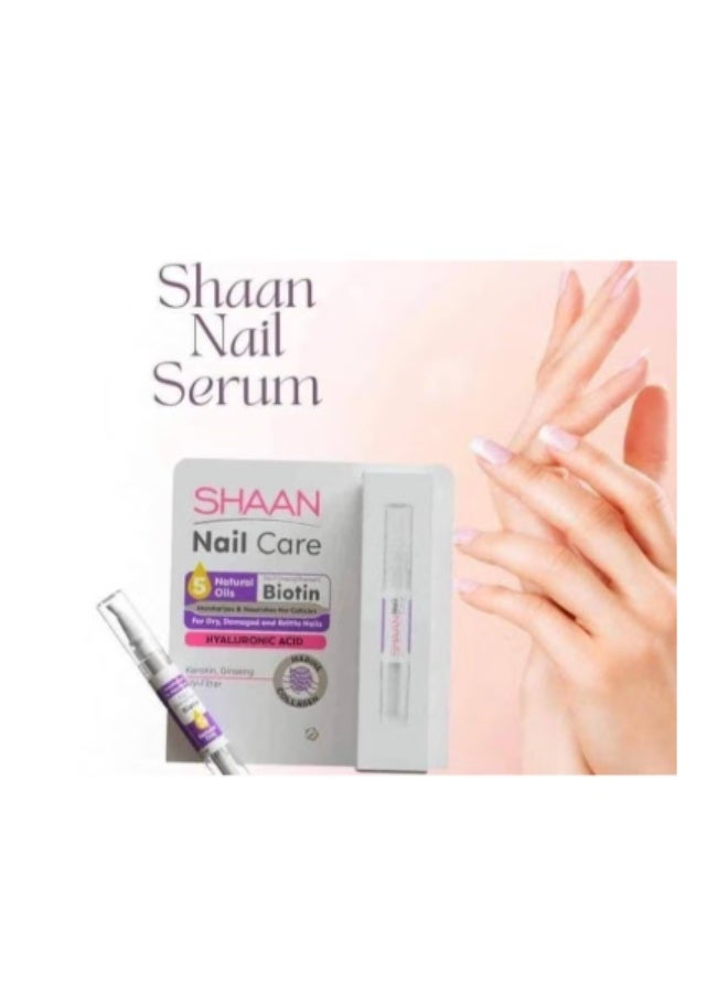 شان سيروم  Nail Care لتقوية وتطويل الأظافر  بزيوت طبيعية + بيوتين وهيالورونيك  حماية وتغذية مكثفة  4 مل - Image 4