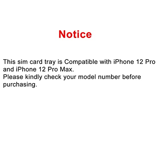 Perzework SIM Card Tray Holder Slot Replacement for iPhone 12 Pro and iPhone 12 Pro Max (Pacific Blue) with Waterproof Rubber Ring and Eject Pin (Single Sim Version) - Image 4