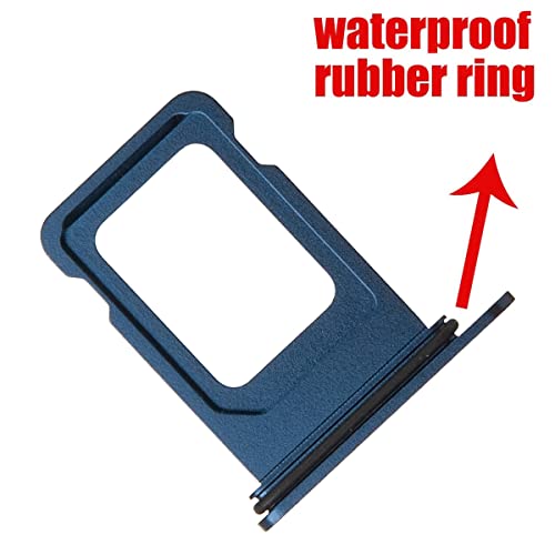 Perzework SIM Card Tray Holder Slot Replacement for iPhone 12 Pro and iPhone 12 Pro Max (Pacific Blue) with Waterproof Rubber Ring and Eject Pin (Single Sim Version) - Image 2