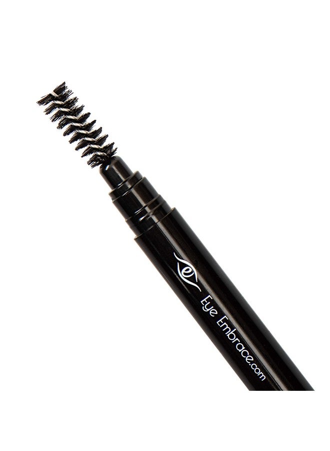 Eye Embrace Isla Medium Browngray Eyebrow Pencil Waterproof Doubleended Automatic Angled Tip & Spoolie Brush Crueltyfree - Image 5