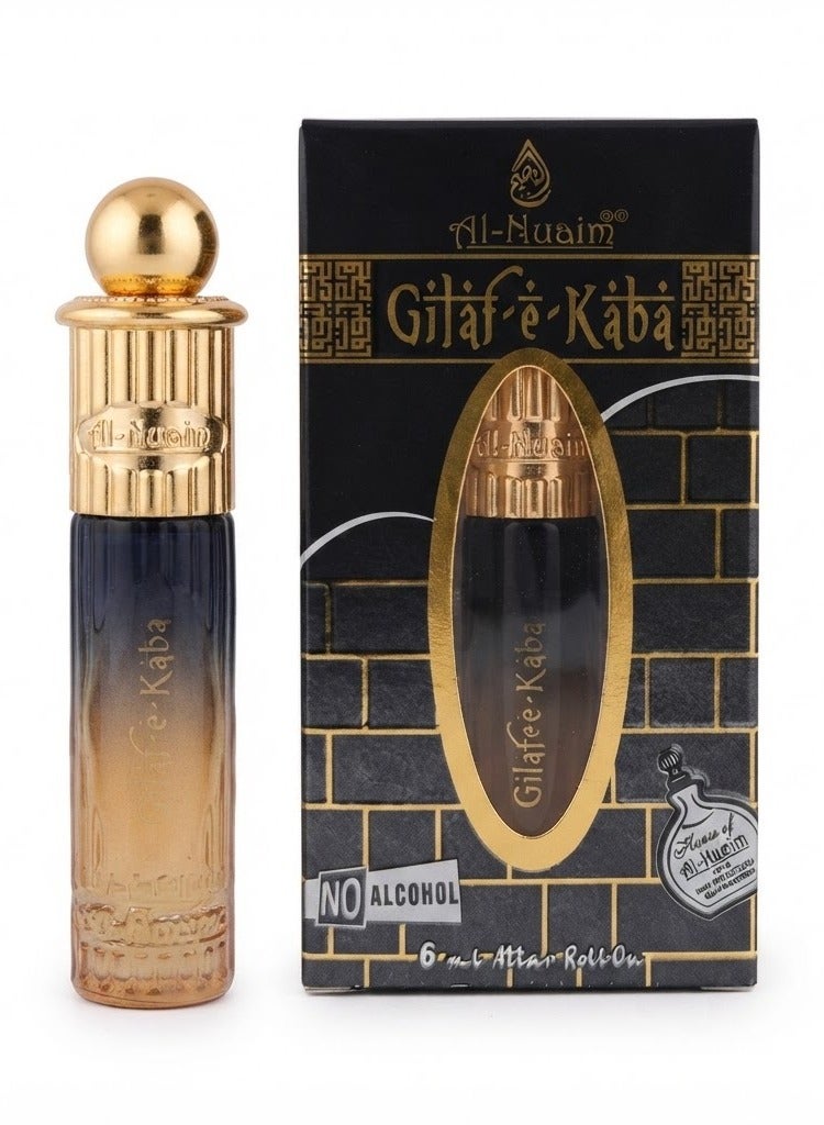 Al Nuaim Al-Nuaim Gilaf e Kaba Attar Roll On Perfume Oil 6ml | Alcohol Free Concentrated Ittar for Men & Women | Long Lasting Premium Arabian Oriental Fragrance | Pocket Size Roll-On Attar - Image 1