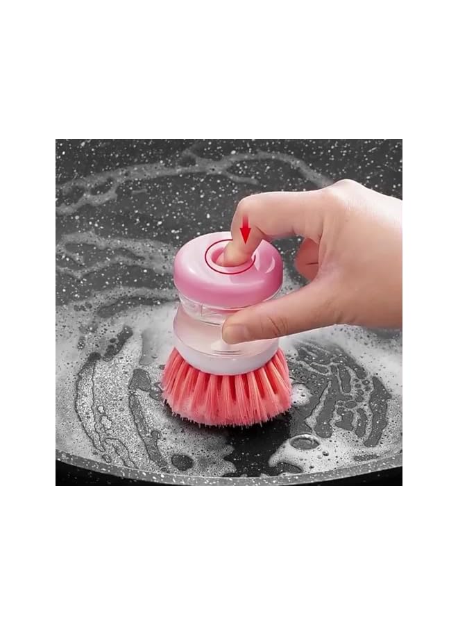 PROMASS 1pc Kitchen Pot Cleaning Brush, Home Dishwashing Brush, Portable Scrubbing Brush Kitchen Pot Cleaning Brush, Dish Scrub Brushes, gass stove burner cleaning brush. - Image 2