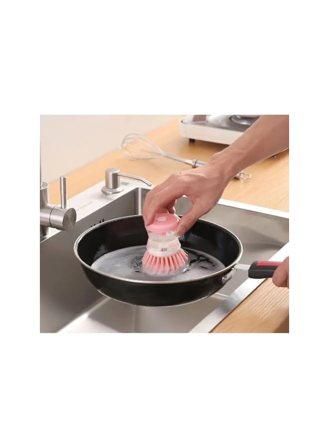 PROMASS 1pc Kitchen Pot Cleaning Brush, Home Dishwashing Brush, Portable Scrubbing Brush Kitchen Pot Cleaning Brush, Dish Scrub Brushes, gass stove burner cleaning brush. - Image 5