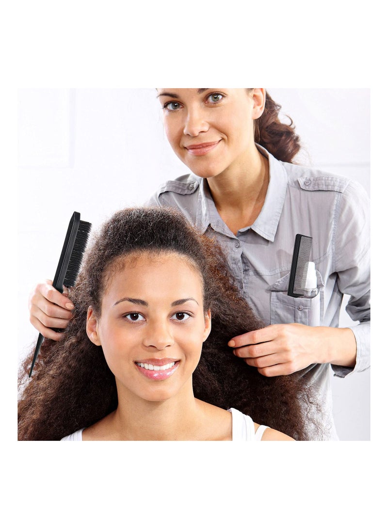 Bluejw 3Pcs Teasing Brush Set Edge and Comb Hair Grooming Combs Sturdy Rat Tail - Image 5