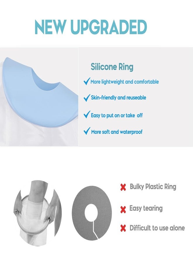 Divvsck Waterproof Kids Leg Cast Cover for Showering Cast Covers for Shower Kids Child Reusable Shower Bag for Leg Cast Protector for Teens Leg, Foot,Ankle - Image 2