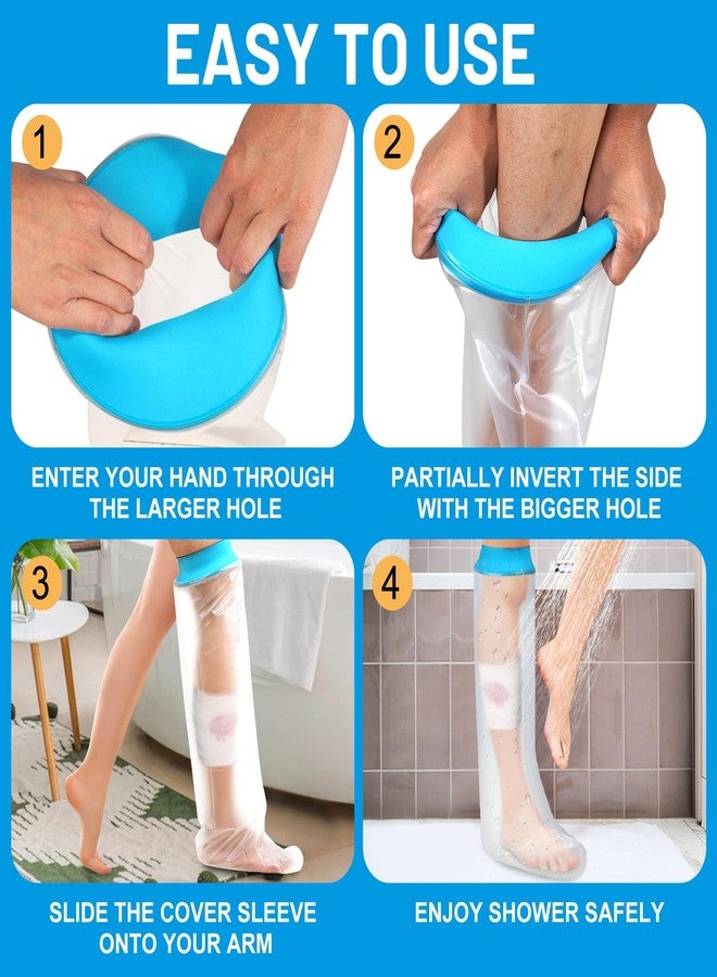 Divvsck Waterproof Kids Leg Cast Cover for Showering Cast Covers for Shower Kids Child Reusable Shower Bag for Leg Cast Protector for Teens Leg, Foot,Ankle - Image 5