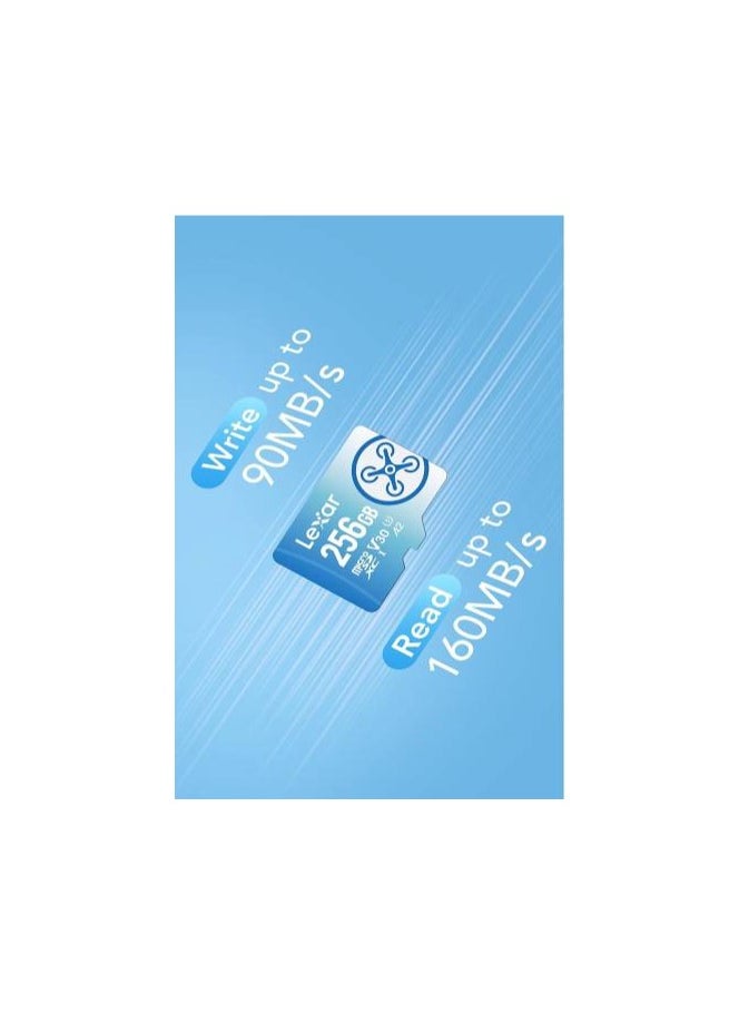 Lexar Fly 256gb Microsdxc Uhs-I Cards, Up To 160mb/S Read And 90mb/S Write C10 A2 V30 U3  - Image 2
