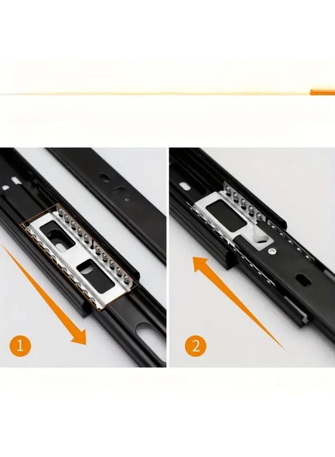 2 Pack 16 Inch Full Pull Silent Drawer Slides Heavy Duty Metal Slow Close - Image 3